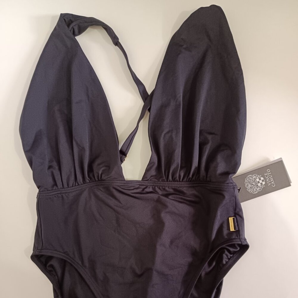 Vince Camuto Womens Convertible One-Piece Black 12 - Picture 2 of 7
